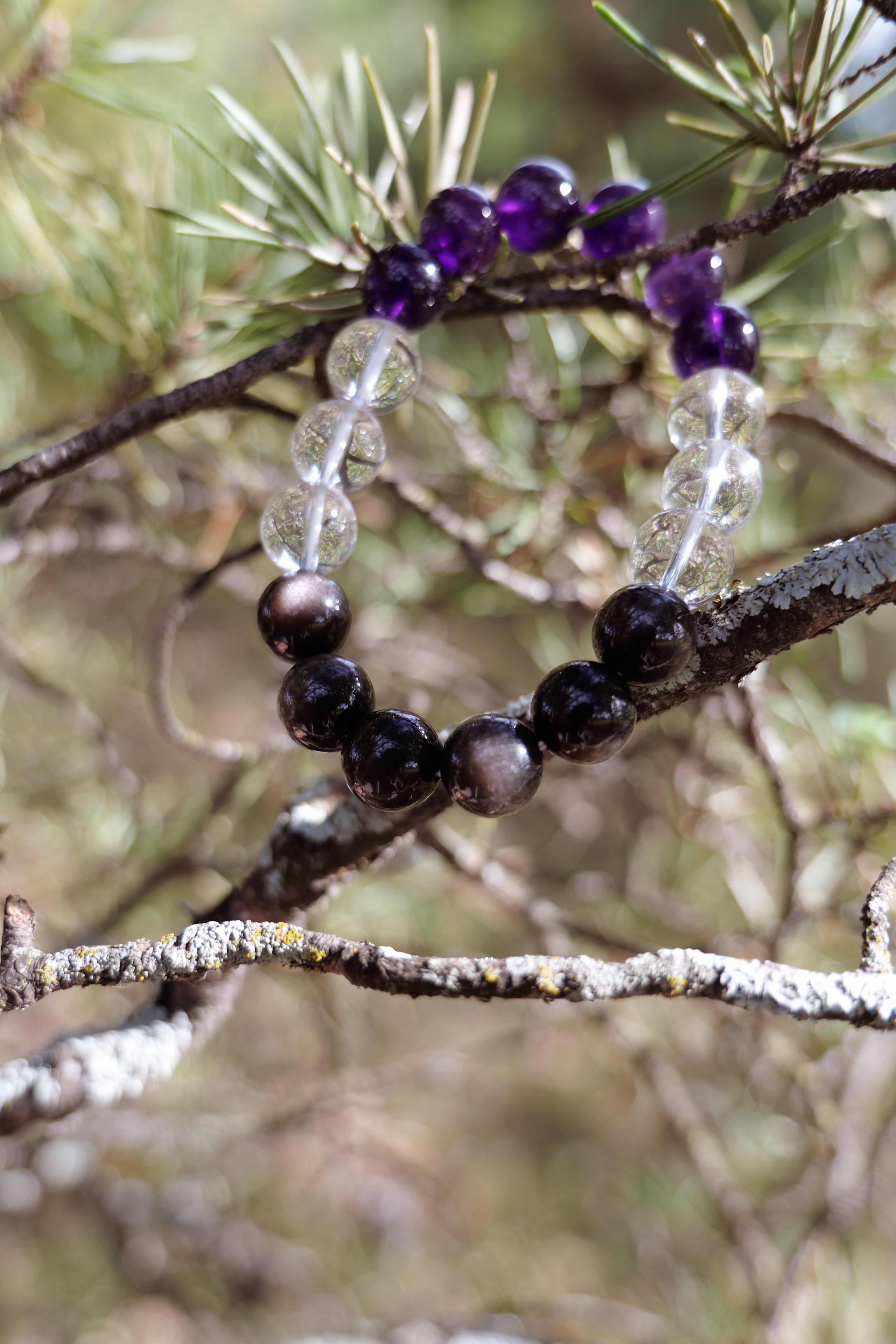 Purple & White Ascend Bracelet