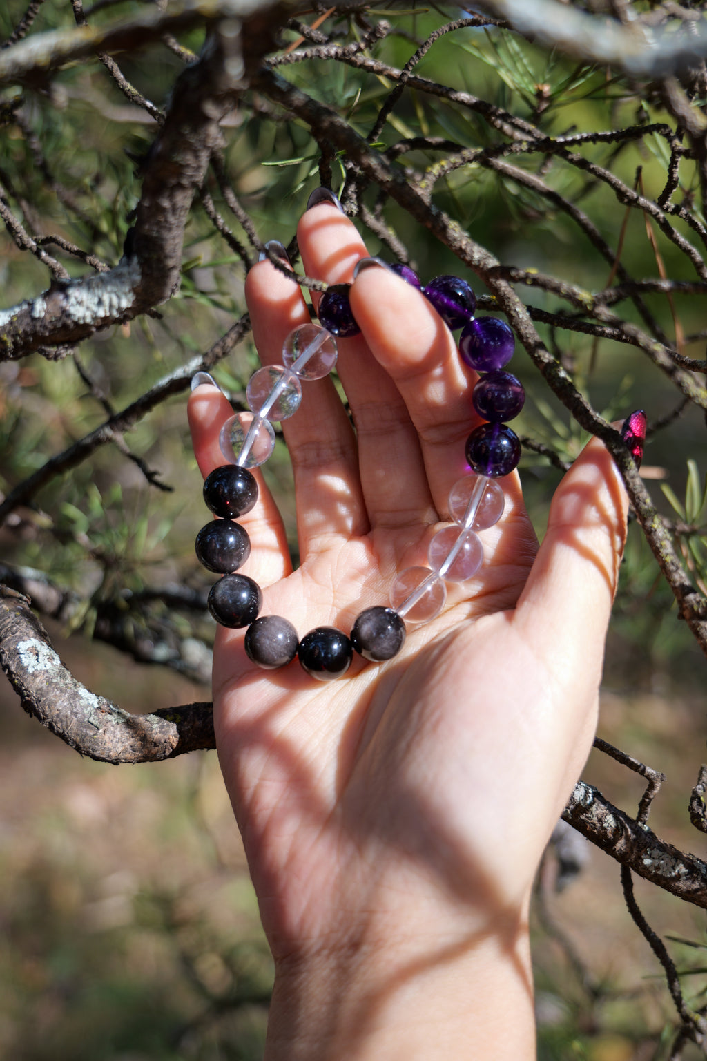 Purple & White Ascend Bracelet